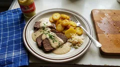 Ochsenbrust ganz zart geschmort – mit Meerrettich-Quitten-Soße wie bei Oma