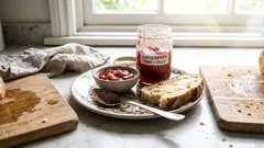 Rote Stachelbeer-Marmelade mit Johannisbeersaft – fruchtig-säuerlich und schnell eingekocht