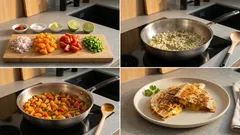 Knusprige Veggie-Quesadillas mit Aprikosen-Salsa – in der Pfanne schnell gemacht