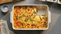 Gemüse-Polenta-Gratin aus dem Ofen – cremig, würzig und wunderbar unkompliziert