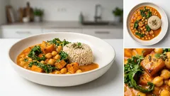 Cremiges Süßkartoffel-Curry mit Kichererbsen & Grünkohl – schnell und vegan