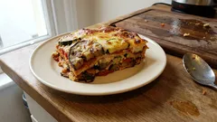 Mediterrane Gemüselasagne mit Ricotta-Béchamel – cremig, goldbraun und saftig