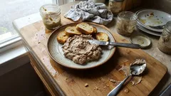 Entenleberpastete mit Portwein und Apfel – im Wasserbad besonders cremig