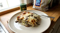 Champignon-Lasagne mit Gorgonzola-Creme – vegetarisch, würzig und schön saftig