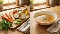 Klassische Gemüsebrühe selbst machen – klar, aromatisch und perfekt auf Vorrat