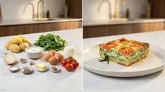 Kartoffelkuchen mit Spinat und Tomaten – unkompliziert aus dem Ofen, perfekt zum Vorbereiten