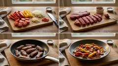 Rindfleischpfanne mit Paprika – schnell gemacht, würzig und richtig saftig